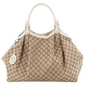 Gucci ORIGINAL GG CANVAS SUKEY TOTE LARGE